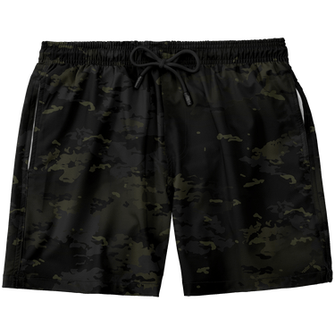 Blue Camo Swim Trunk Greater Half S Standard Length (7